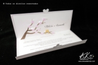 Convite de casamento sakura